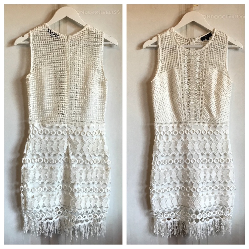 ASOS Goldie Mixed Crochet Bodycon Dress - Picture 4 of 8